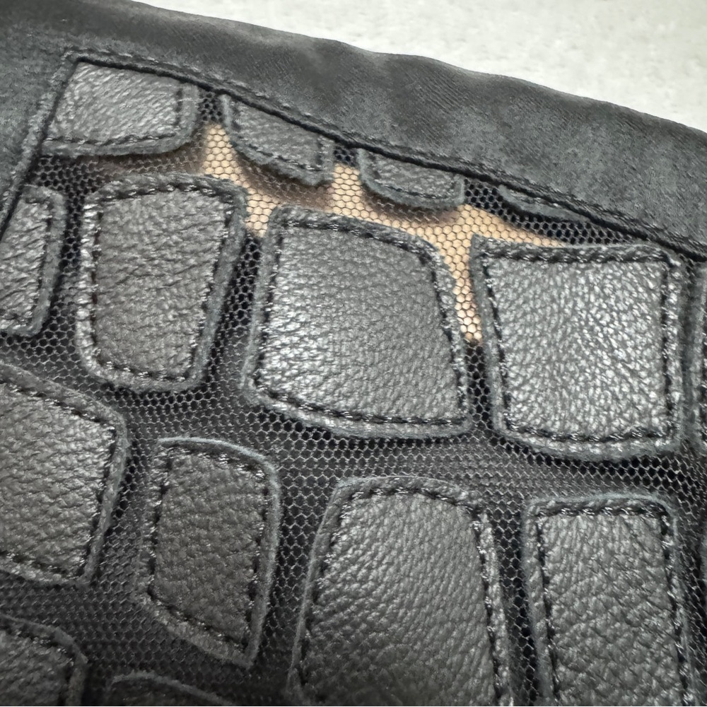 Helmut Lang Black Crochet Overlay Sleeveless Top - Picture 9 of 14